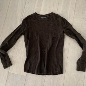 Vince Brown Long Sleeve Shirt